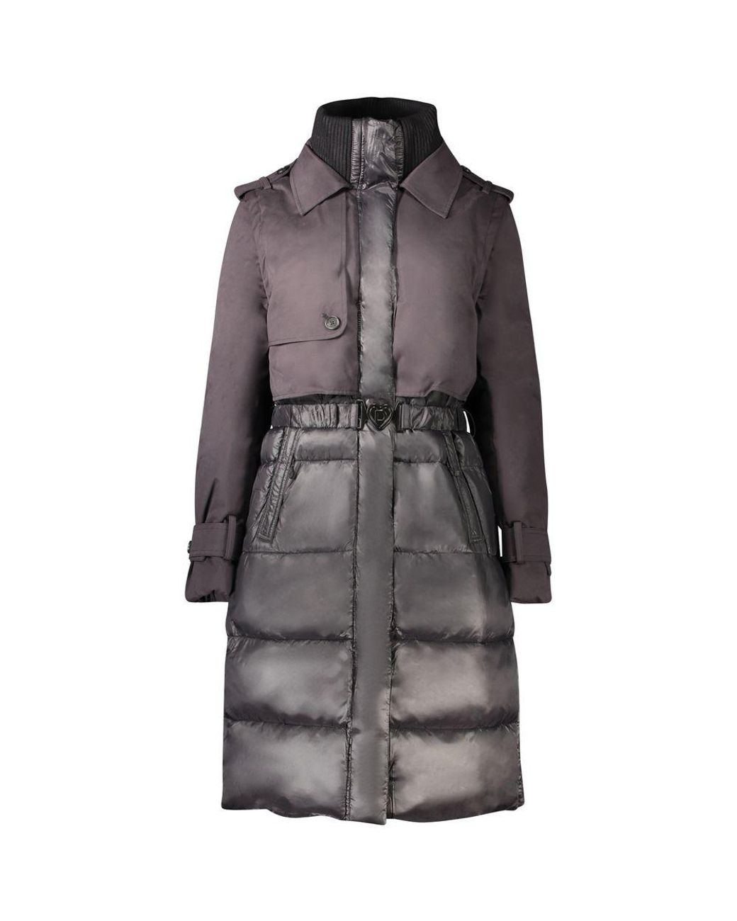 Desigual Gray Nero Polyester Jacket