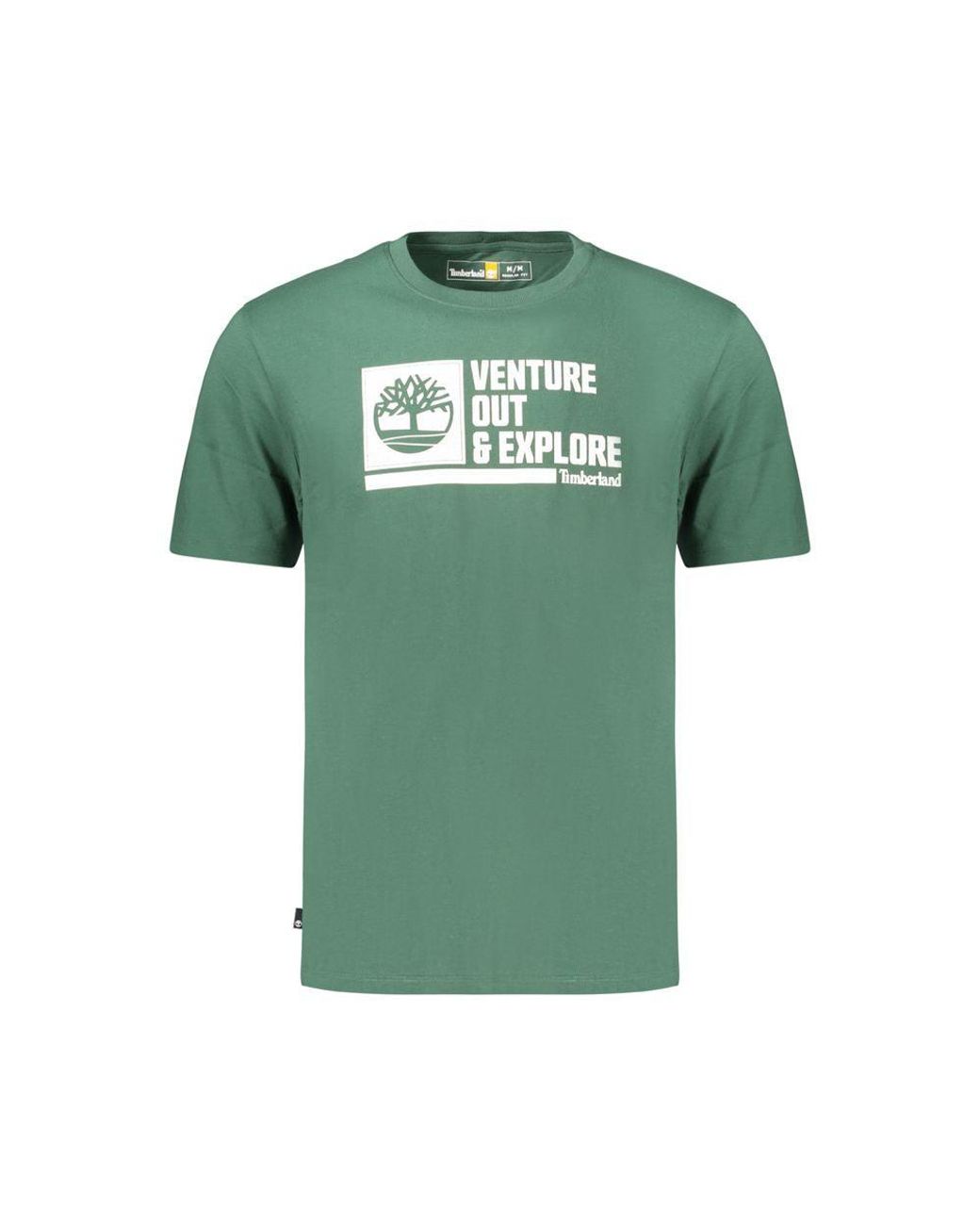Timberland Green Cotton T-Shirt for men