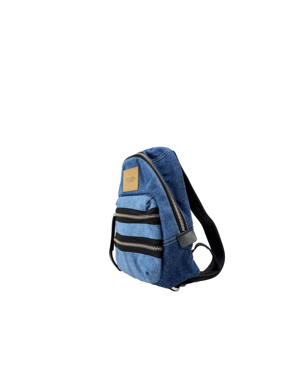 Marc Jacobs Blue The Biker Medium Denim Backpack Bookbag