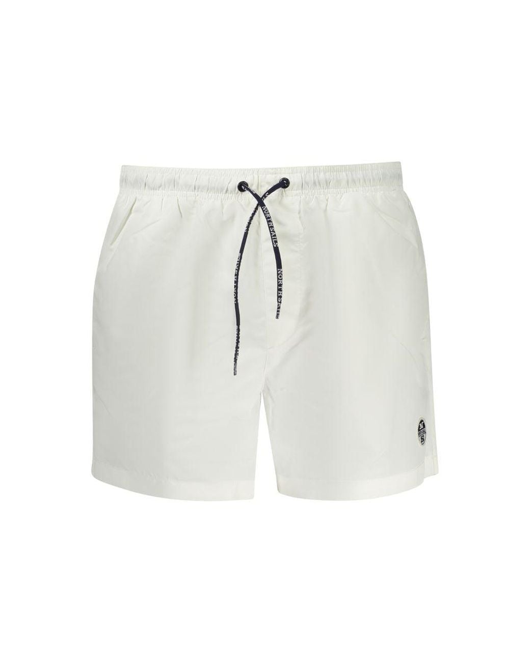 North Sails Gray White Polyester Men's Swim Boxer for men