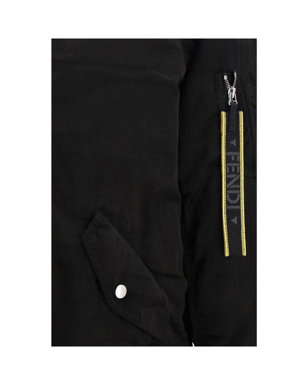 Fendi Black Polyamide Bomber for men