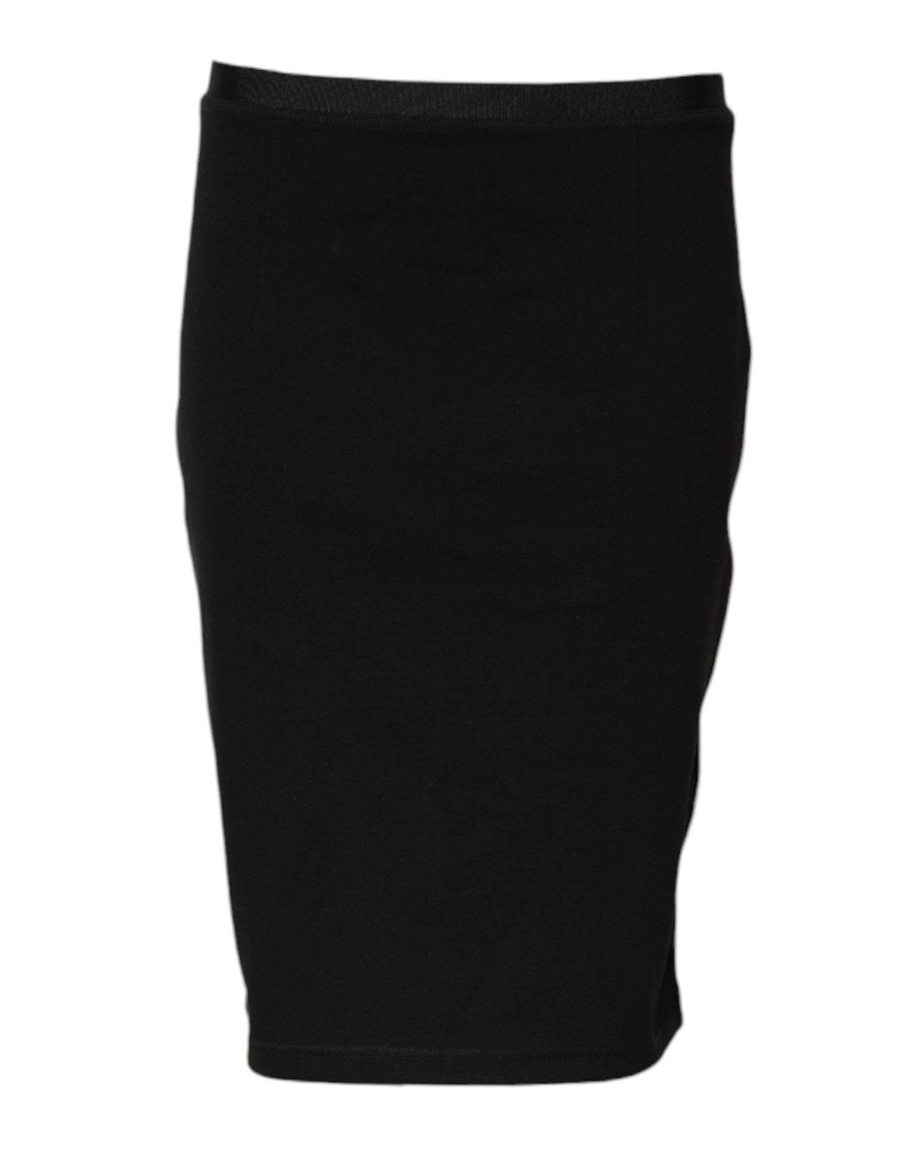 Gianfranco Ferré Black Polyester Pencil Cut Knee Length Skirt