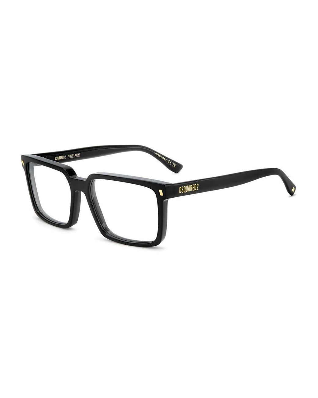 DSquared² Black Acetate Glasses (frames) for men
