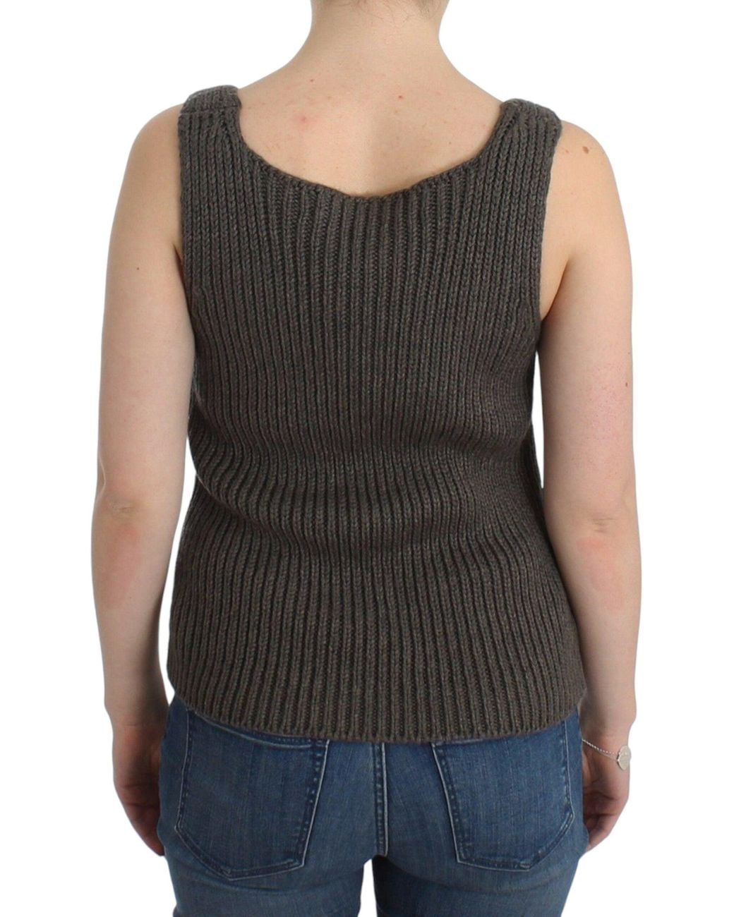 Ermanno Scervino Black Chic Knit Crew Neck Top