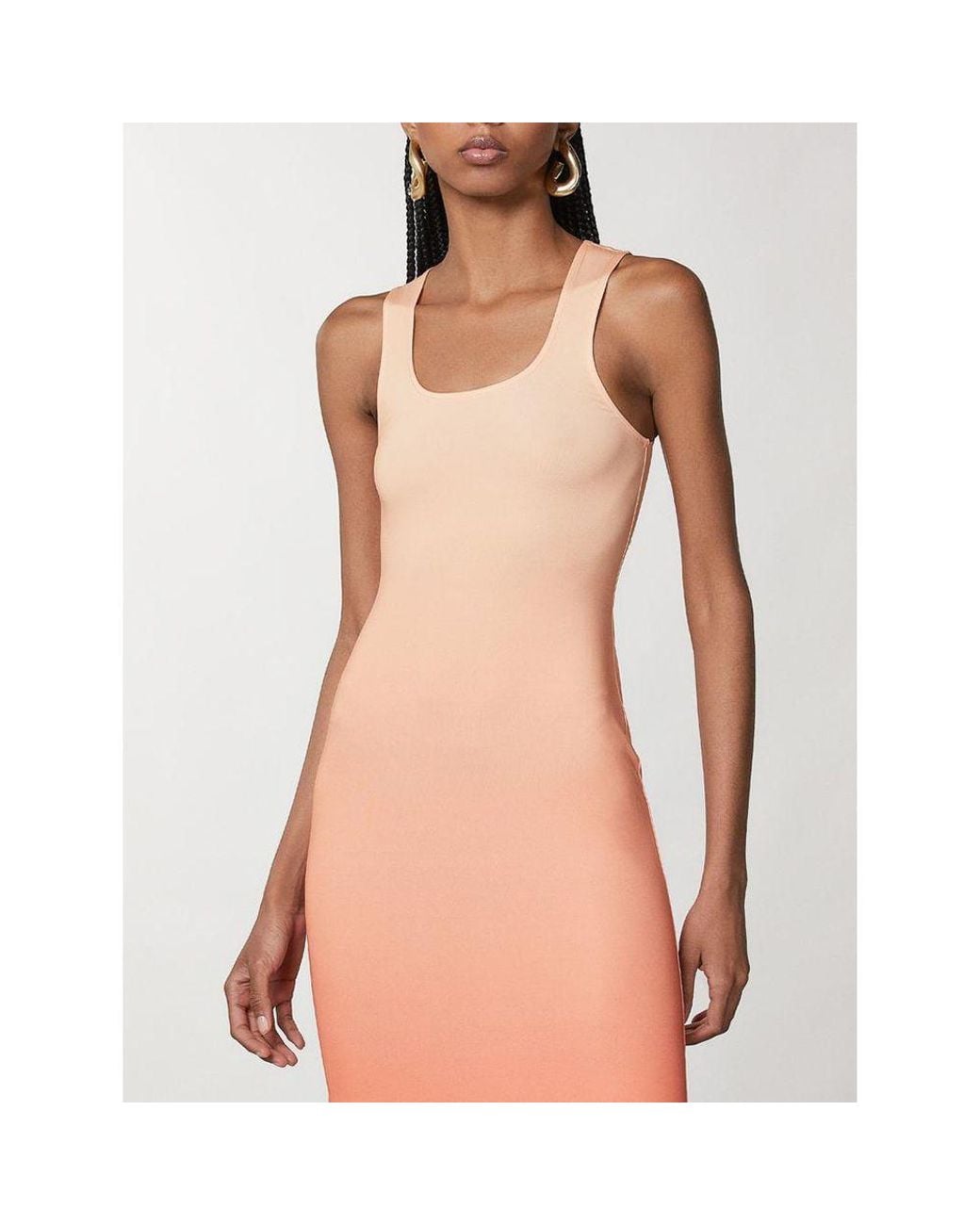 Patrizia Pepe Orange Polyester Casual Dress