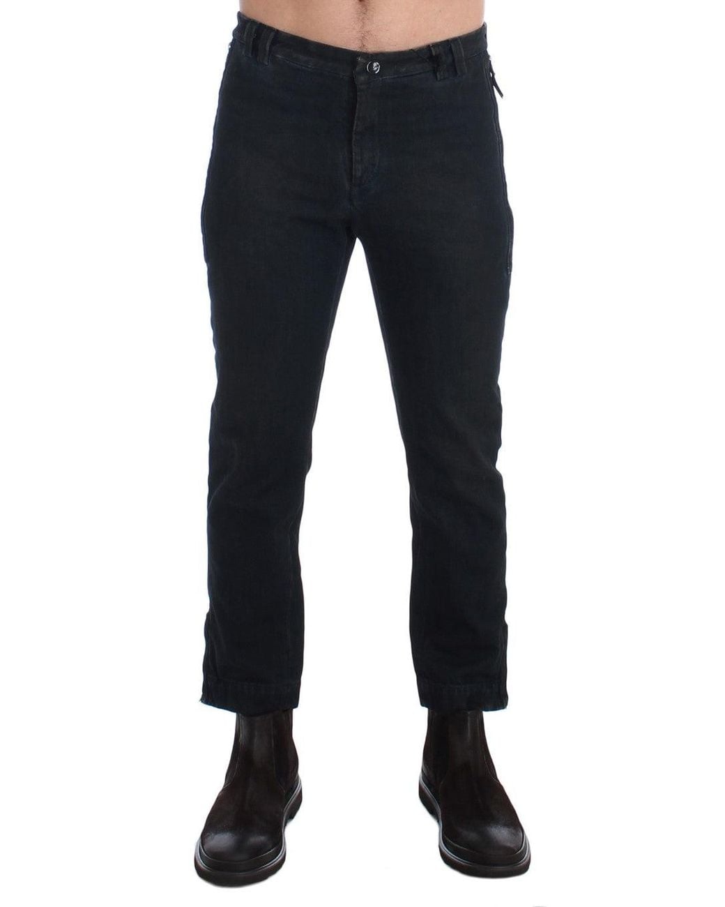 CoSTUME NATIONAL Black Cotton Slim Denim Jeans Blue Sig17918 for men