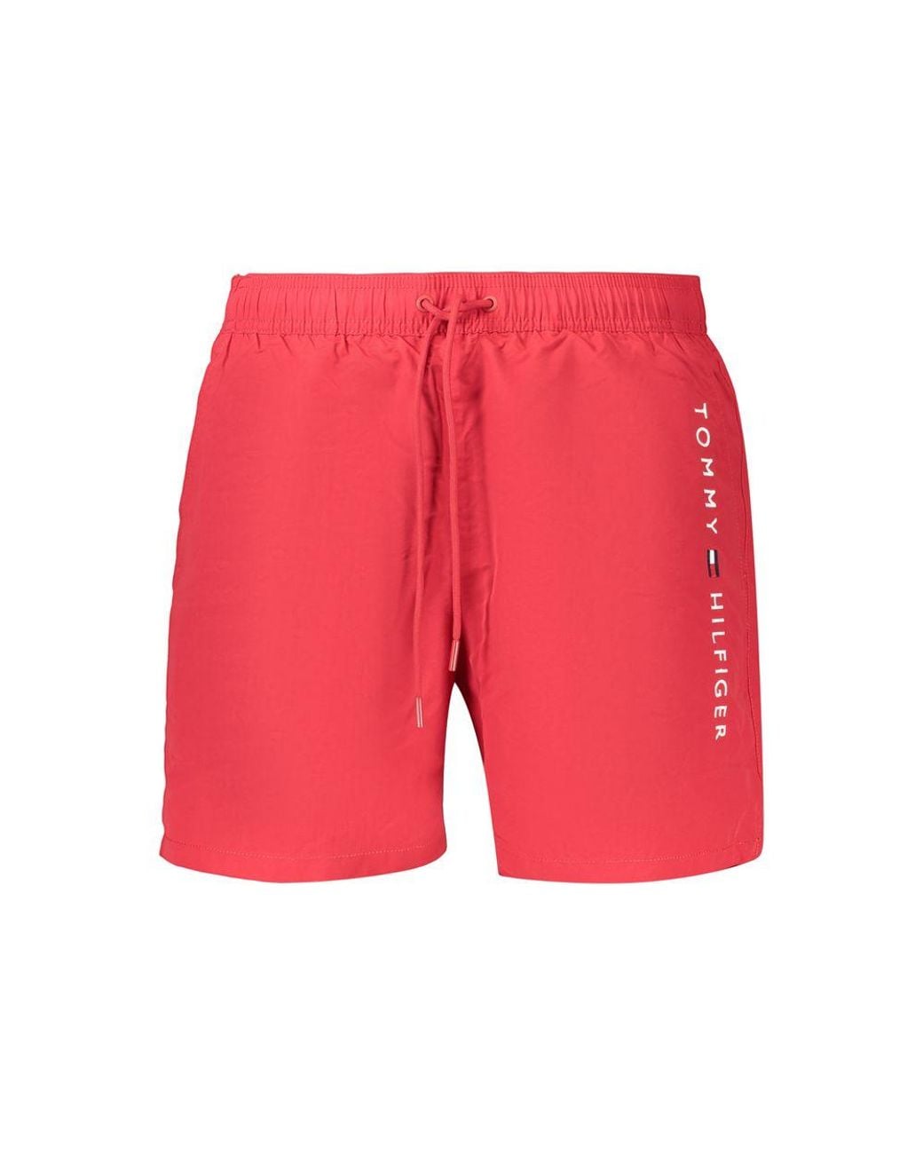 Tommy Hilfiger Red Rosso Polyester Mens Swimwear for men
