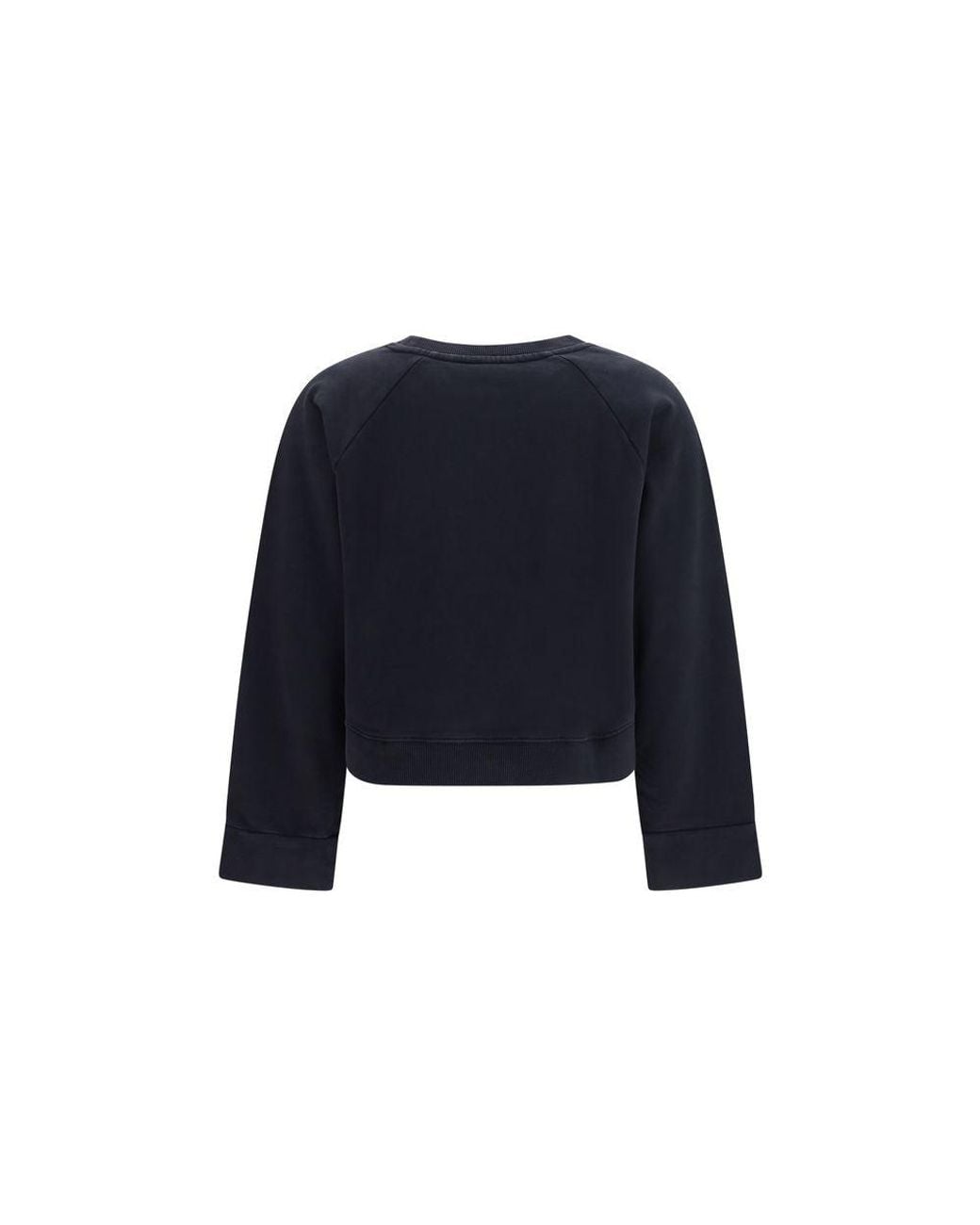 Pinko Blue Black Cotton Sweatshirt