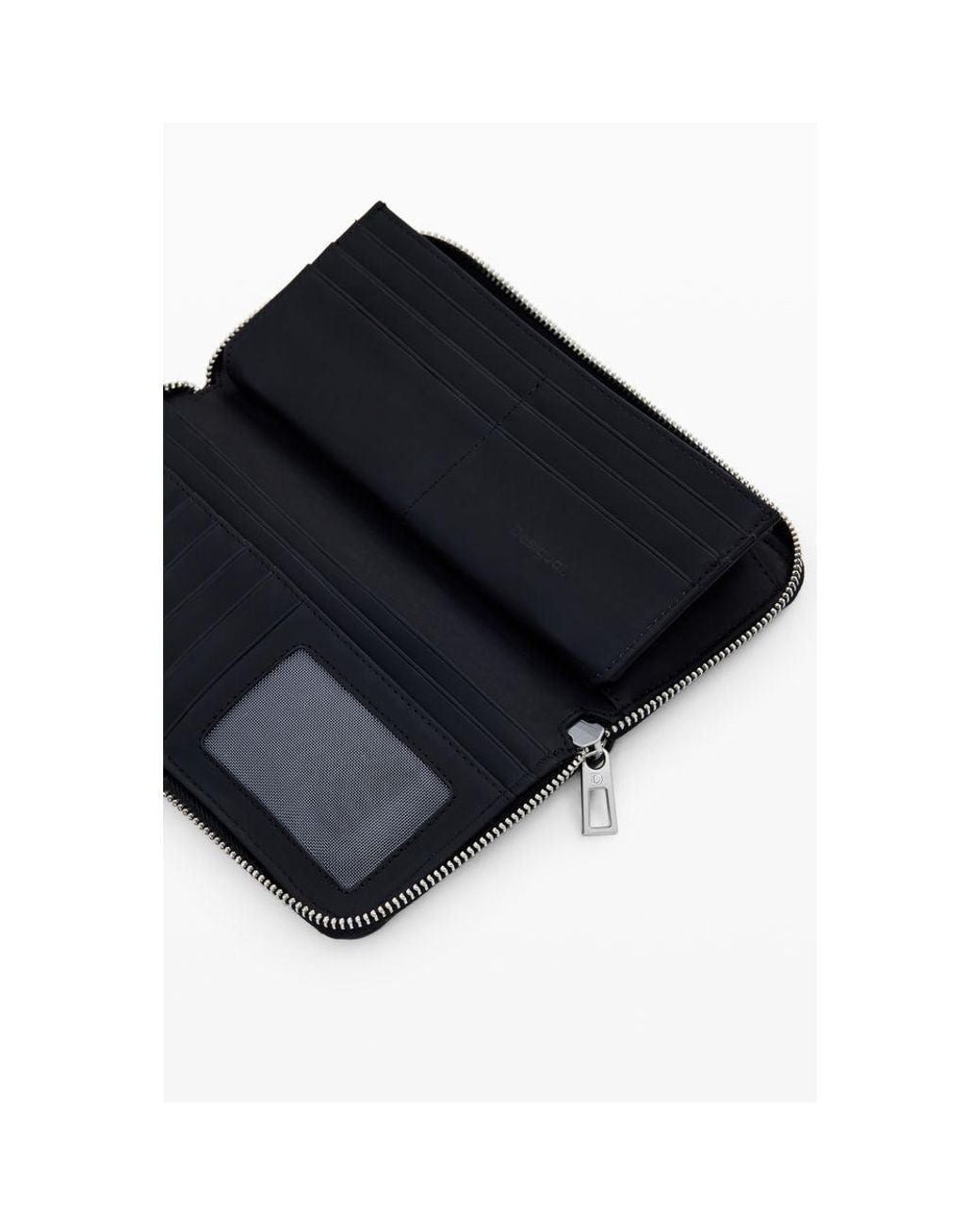 Desigual Black Wallet With Buckle Detail