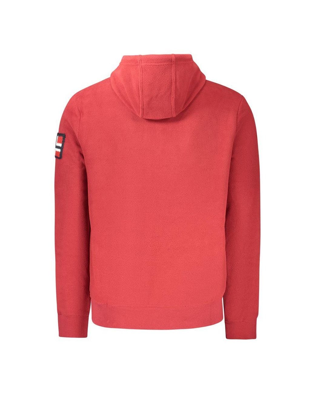Norway 1963 Red Polyester Hooded Sweater for men