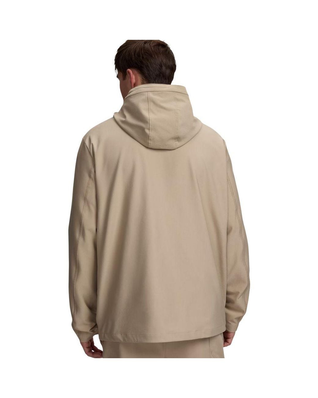 Under Armour Brown Beige Polyester Hoodie for men