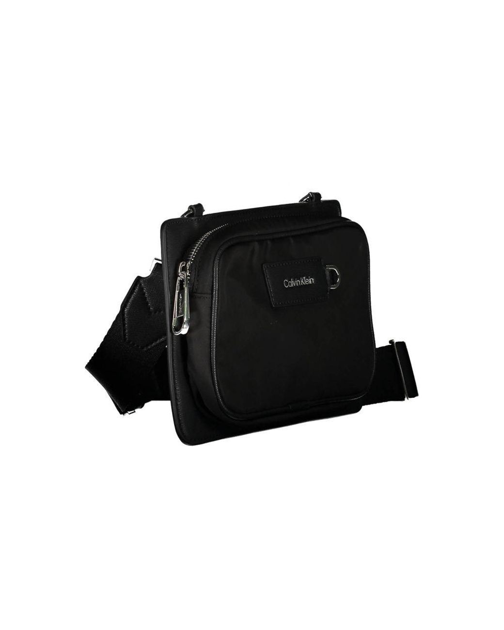 Calvin Klein Black Polyester Shoulder Bag for men