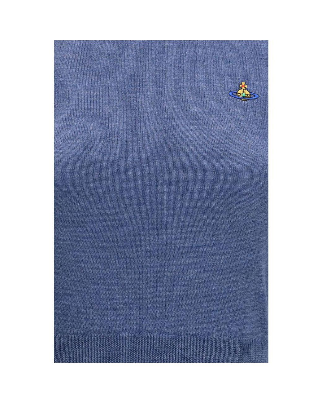 Vivienne Westwood Blue Wool Oves Aries Sweatshirt