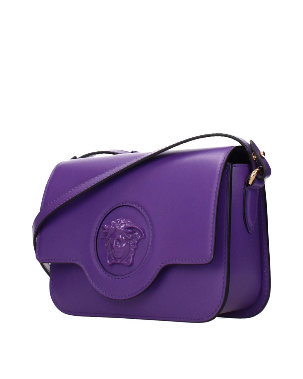 Versace Purple Leather Crossbody Bag
