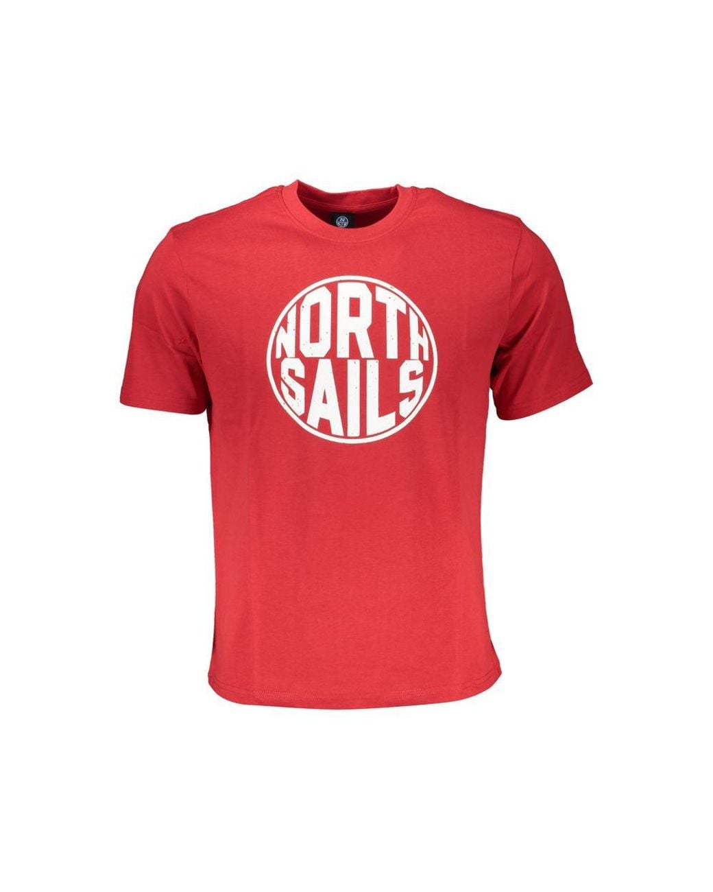 North Sails Red Cotton T-Shirt for men