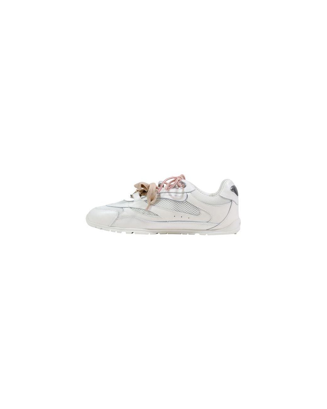Pinko White Leather Sneakers