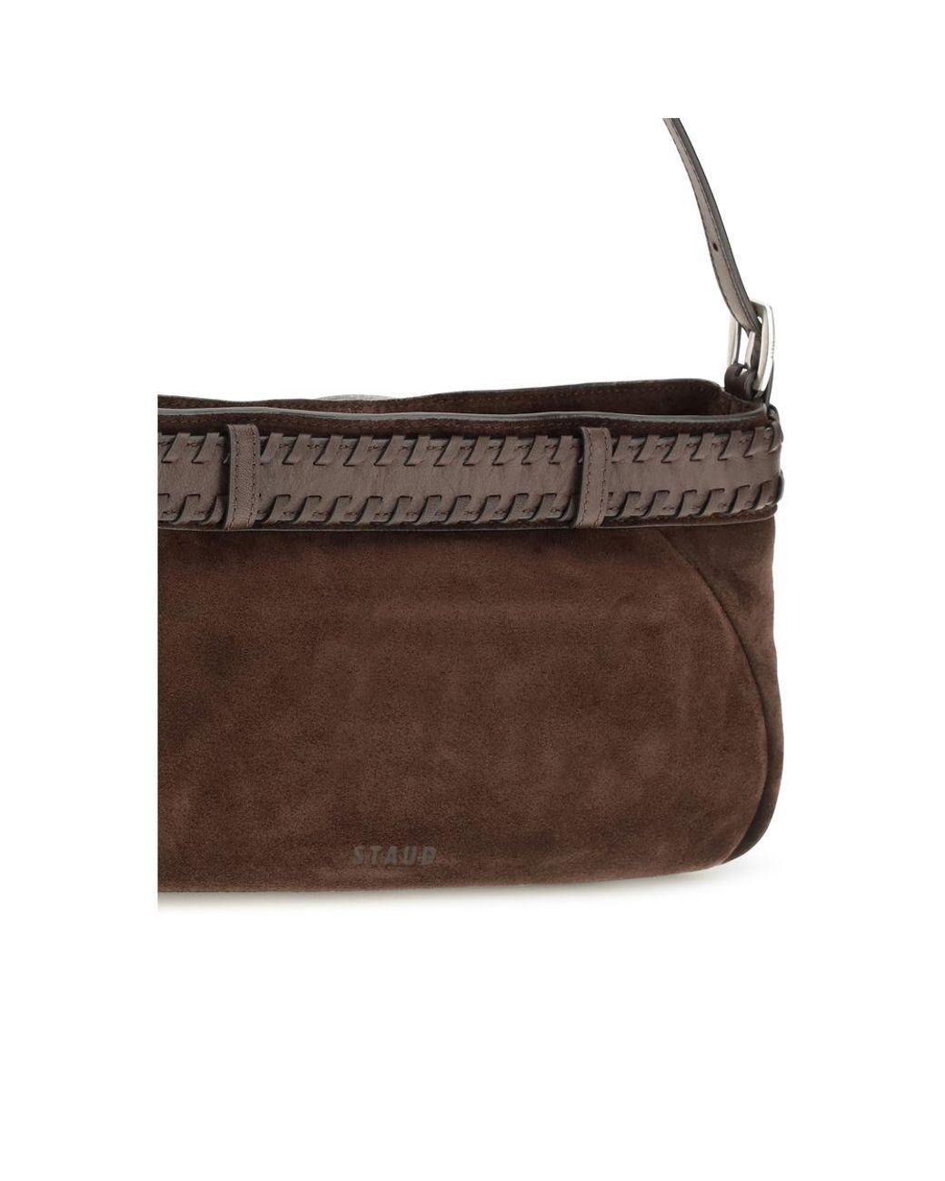 Staud Brown Lamb Ovis Aries Shoulder Bag