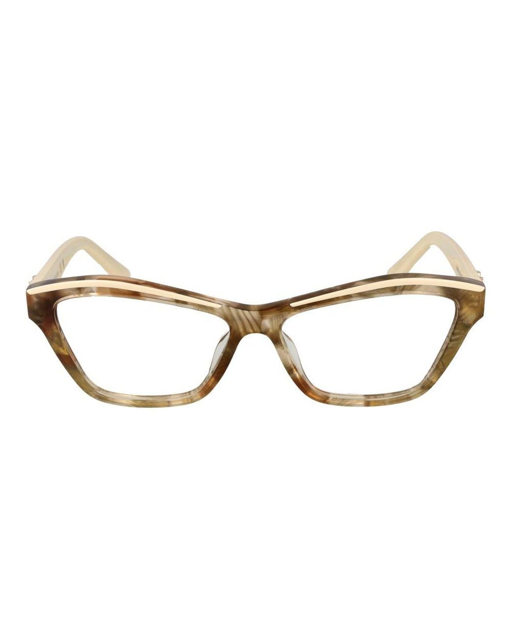 MARCIANO BY GUESS Metallic Full-Rim Acetate Cat Eye Optical Frames With Demo Lenses