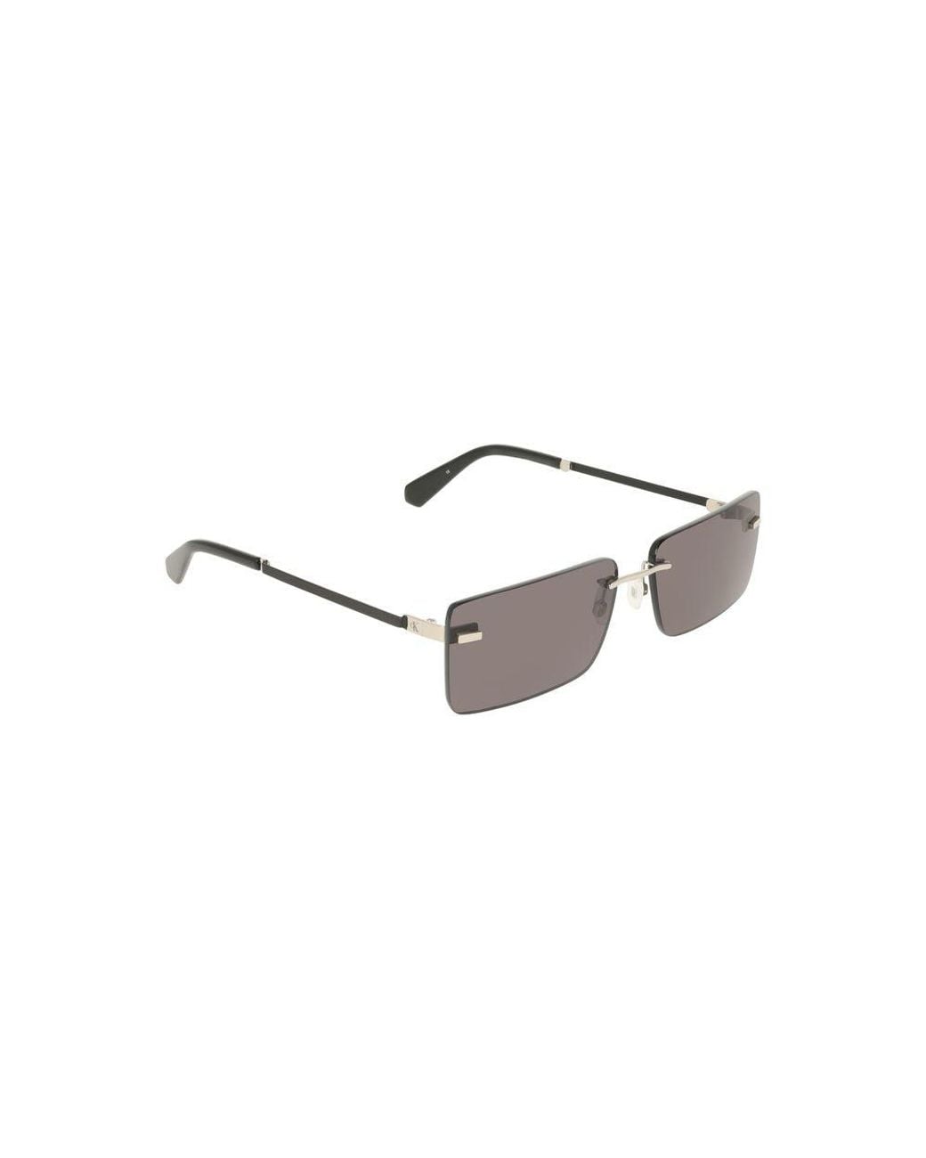 Calvin Klein Gray Metal Sunglasses