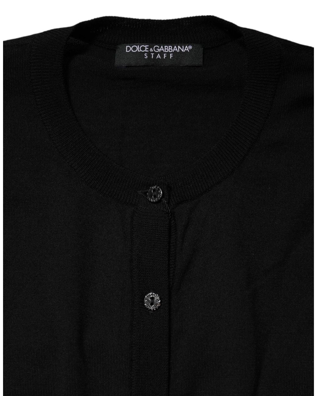 Dolce & Gabbana Black Classic Buttoned Cardigan