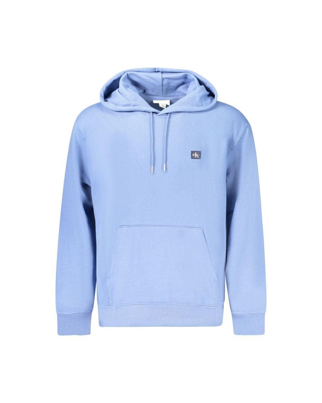 Calvin Klein Blue Classic Pullover Cotton Hoodie for men
