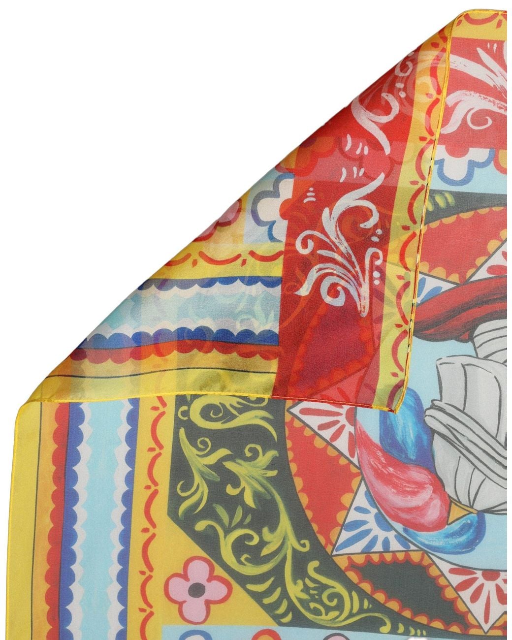 Dolce & Gabbana Multicolor Silk Printed Square Foulard Scarf
