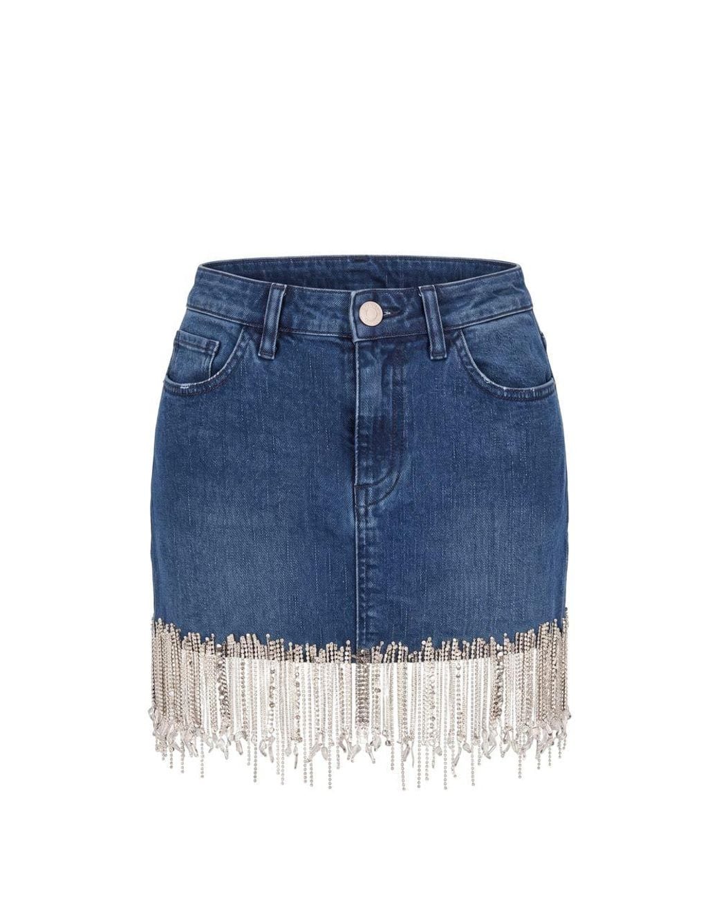 Trussardi Blue Denim Skirt