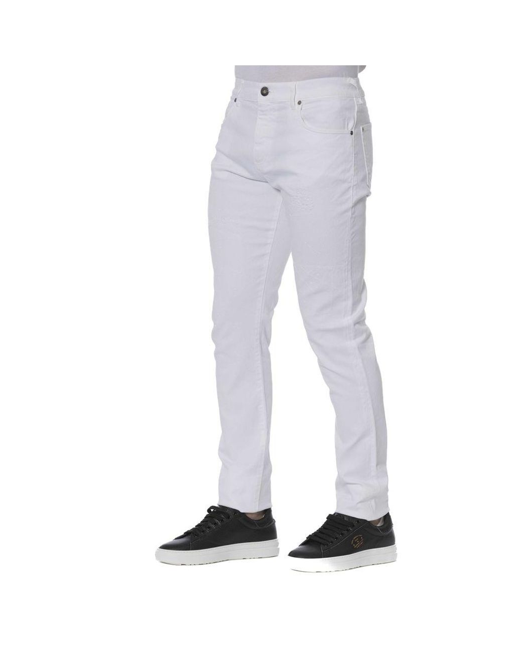 Trussardi Blue Elegant Cotton Blend Jeans for men