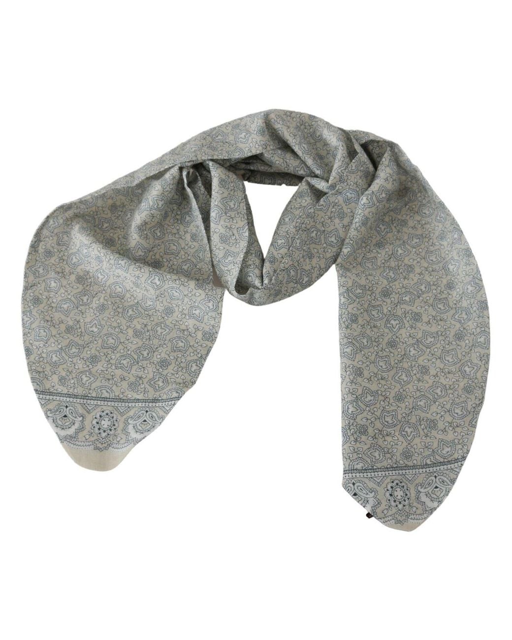 Ermanno Scervino Gray Elegant Silk-Cotton Blend Waist Belt