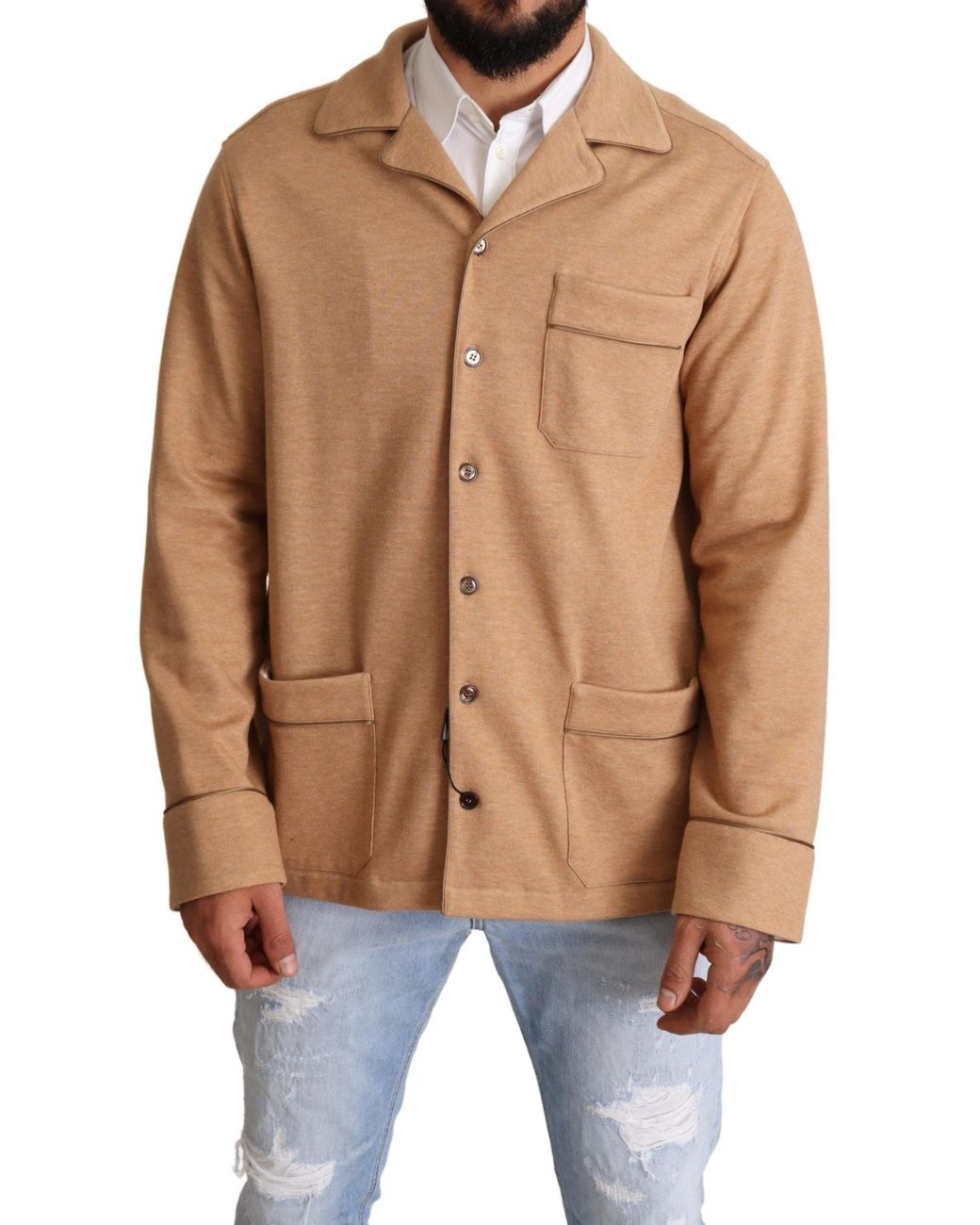 Dolce & Gabbana Blue Elegant Light Jacket For for men