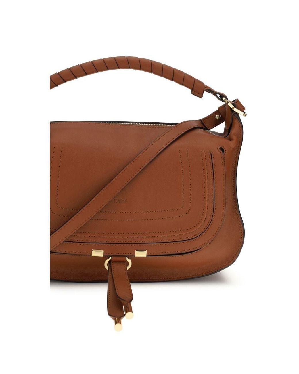 Chloé Brown Calf Leather Bos Taurus Shoulder Bag