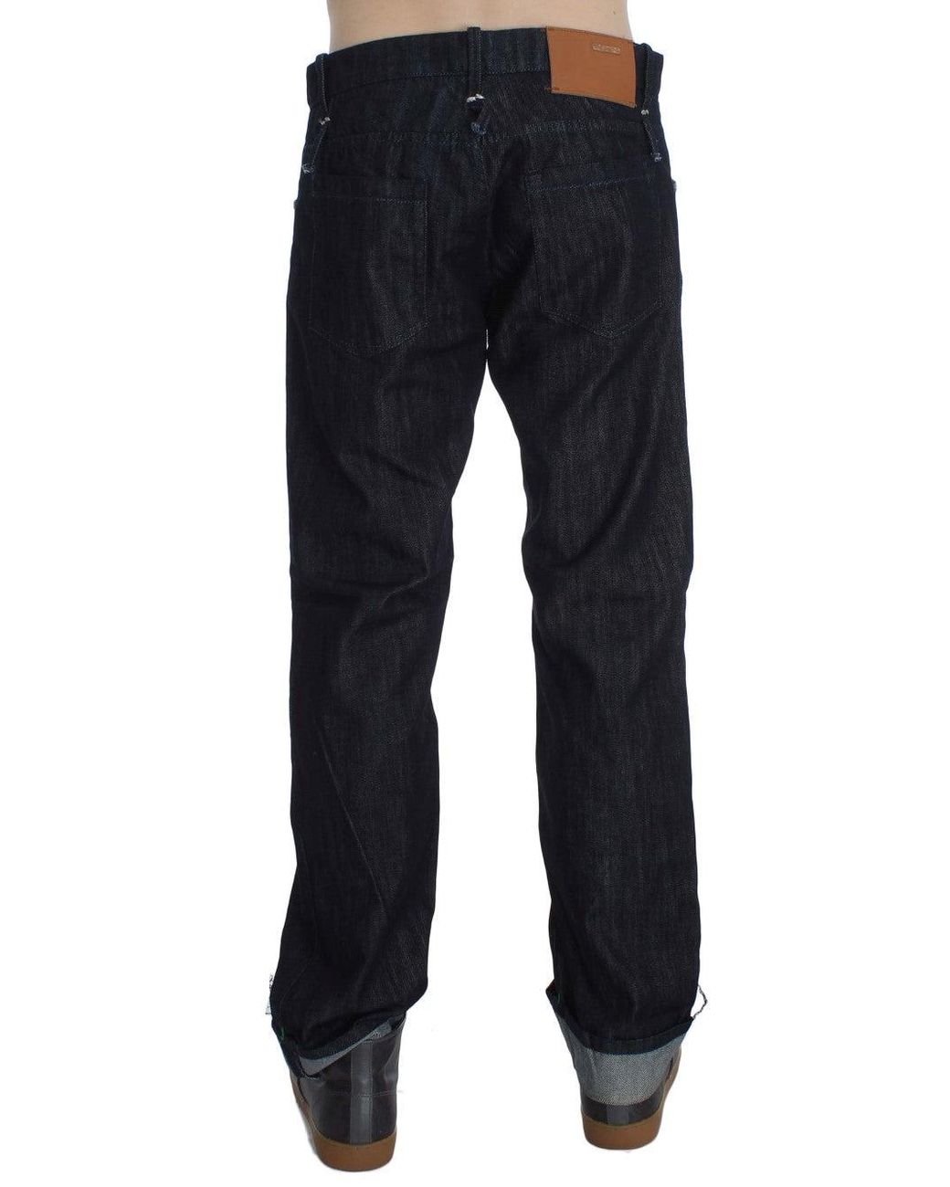 Acht Cotton Regular Straight Fit Jeans Blue Sig30481 for men