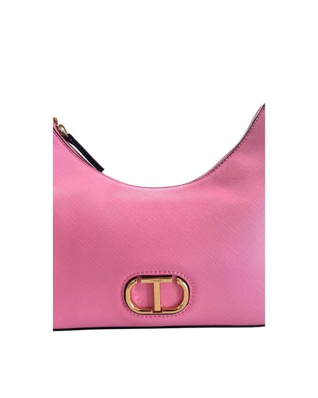 Twinset Pink Pu Shoulder Bag