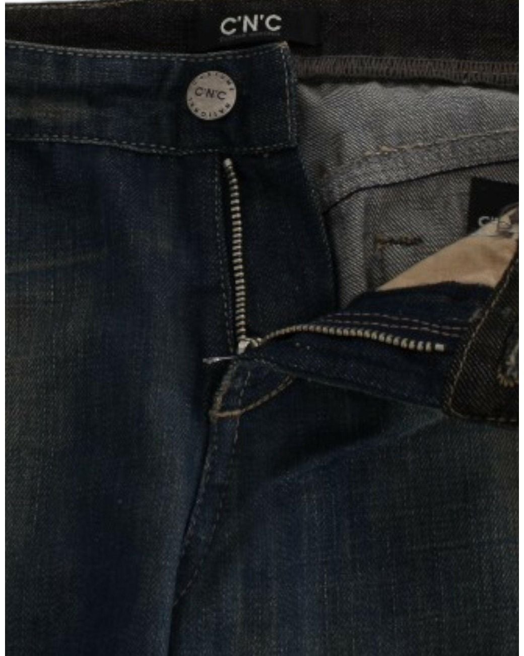 CoSTUME NATIONAL Blue Straight Leg Jeans