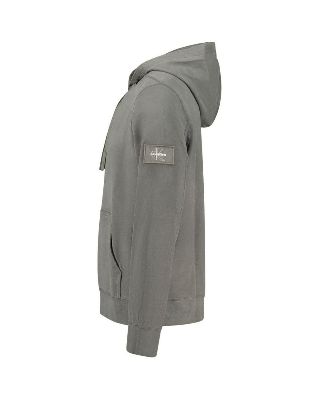 Calvin Klein Gray Green Cotton Sweatshirt for men