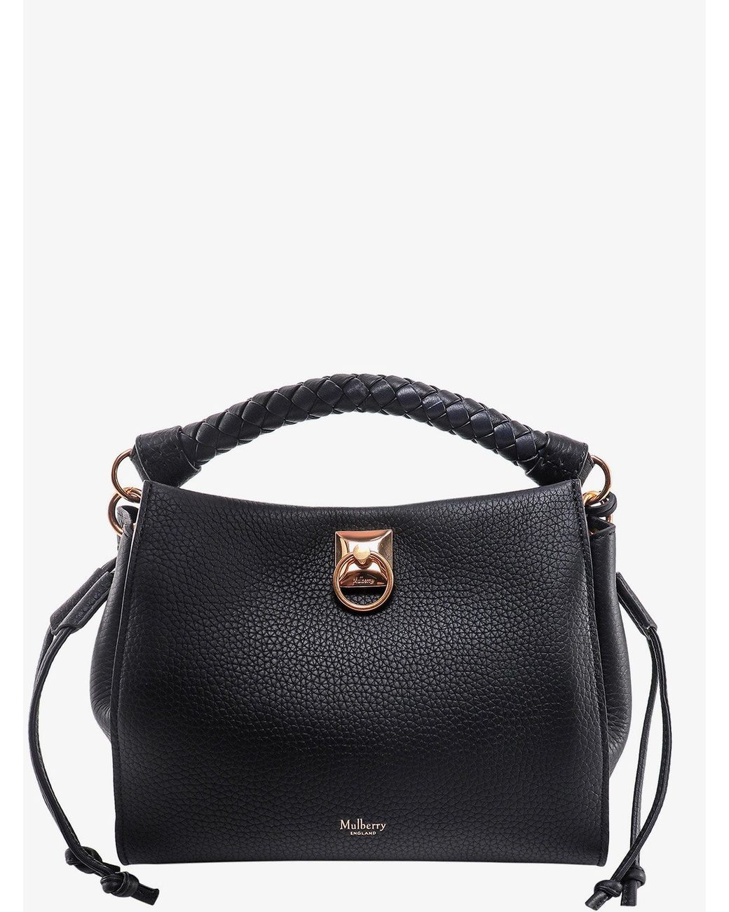 Mulberry Leather Handbags in Black | Lyst