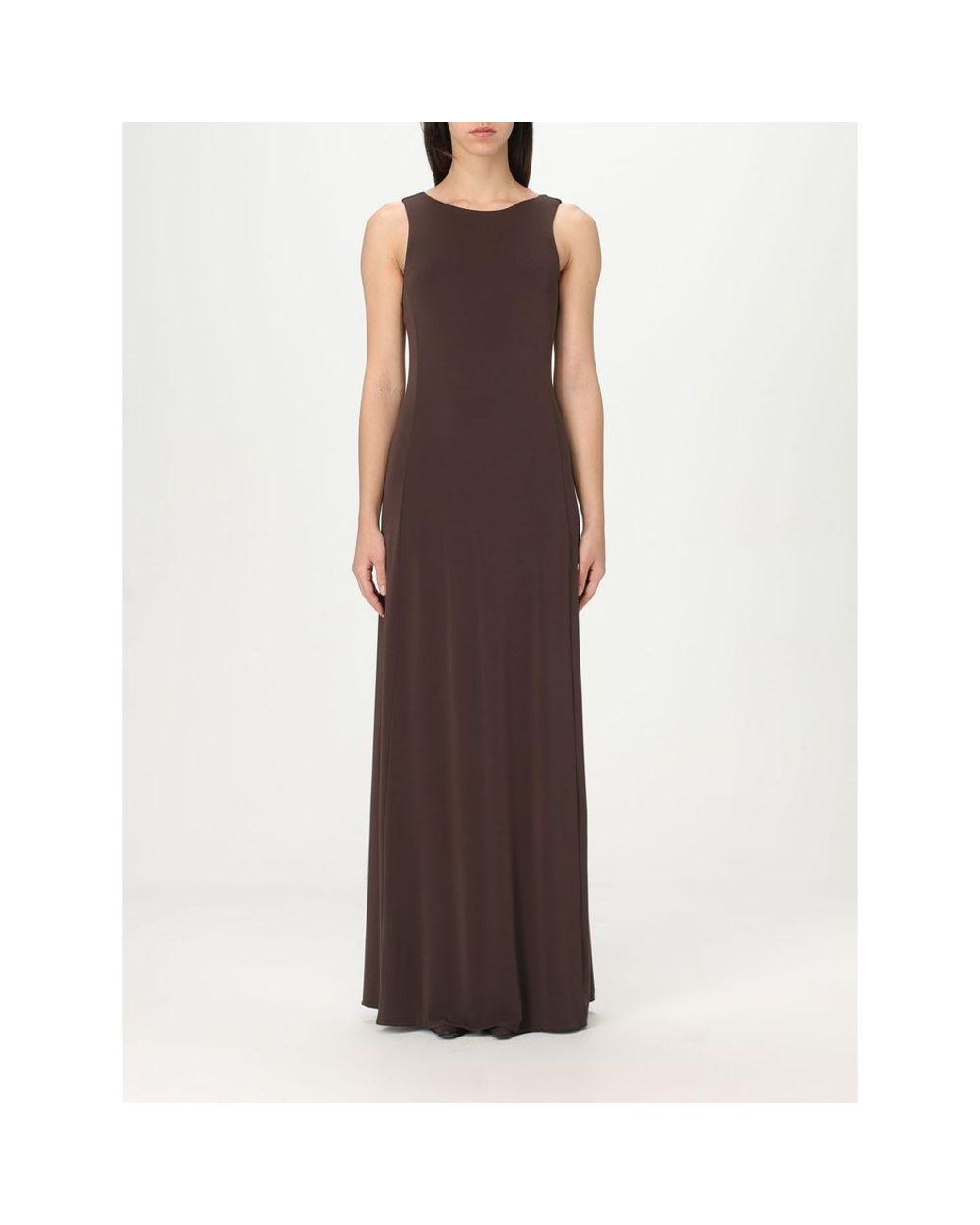 Max Mara Brown Jersey Casual Dress