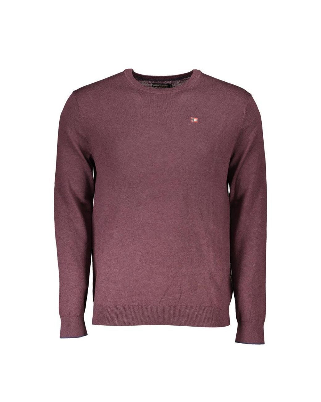 Napapijri Purple Wool Sweater for men