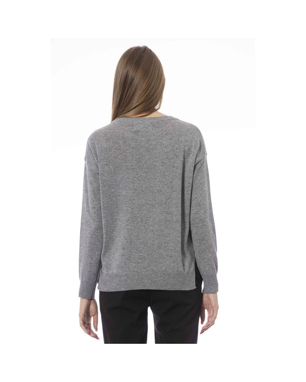 Baldinini Gray Viscose Sweater