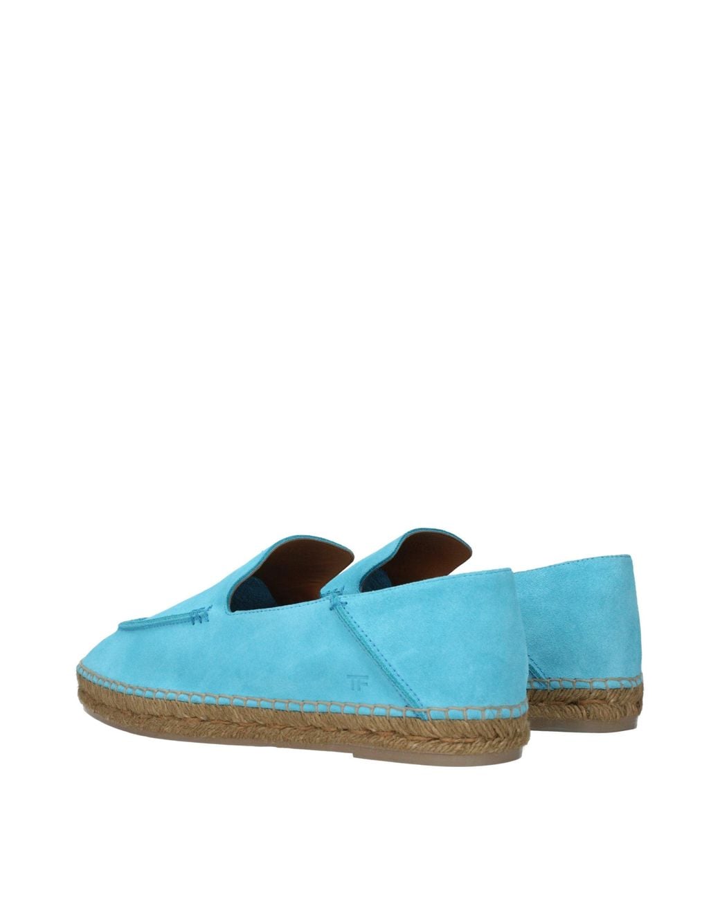 Tom Ford Blue Leather Espadrilles for men