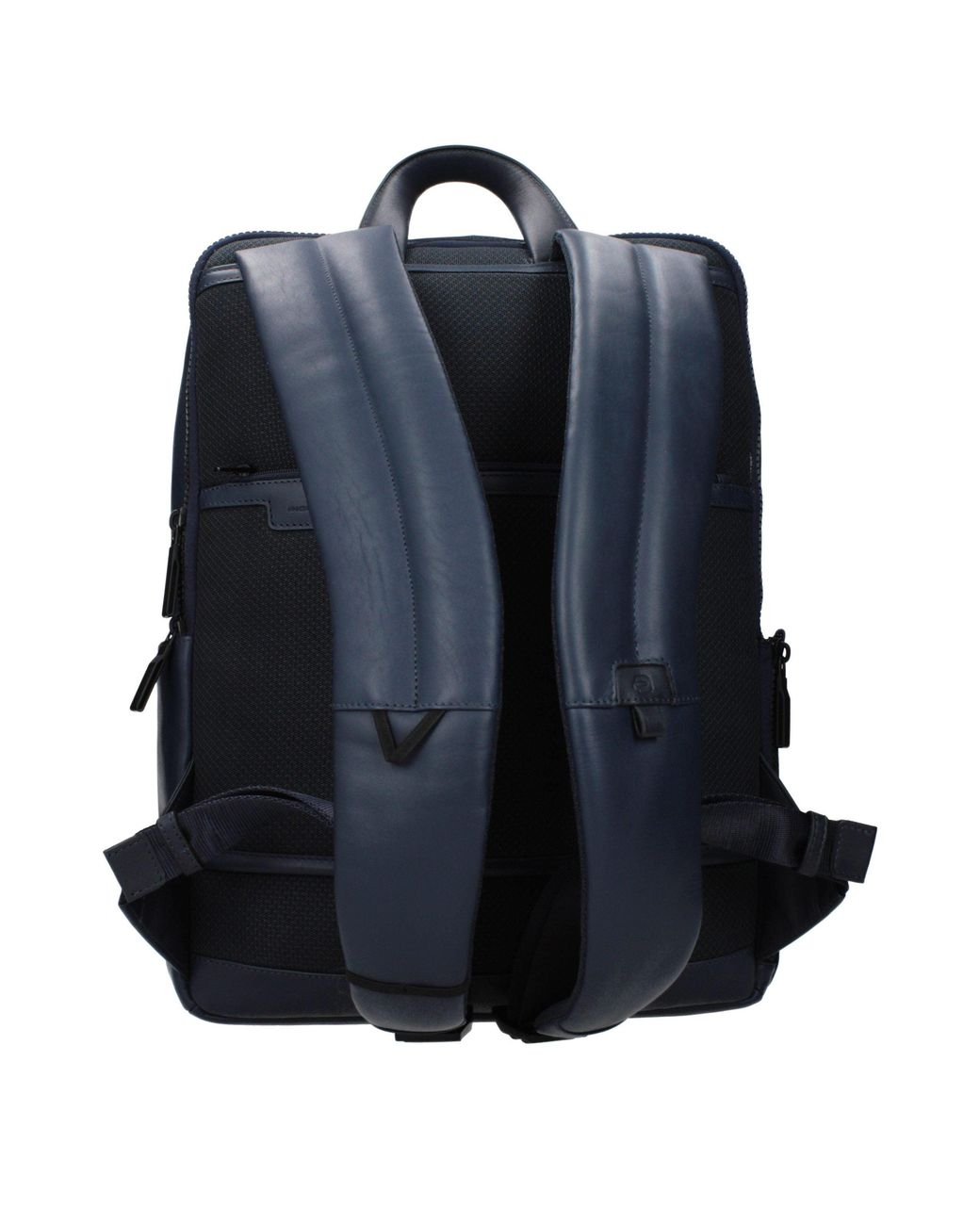 Piquadro Blue Leather Backpack for men