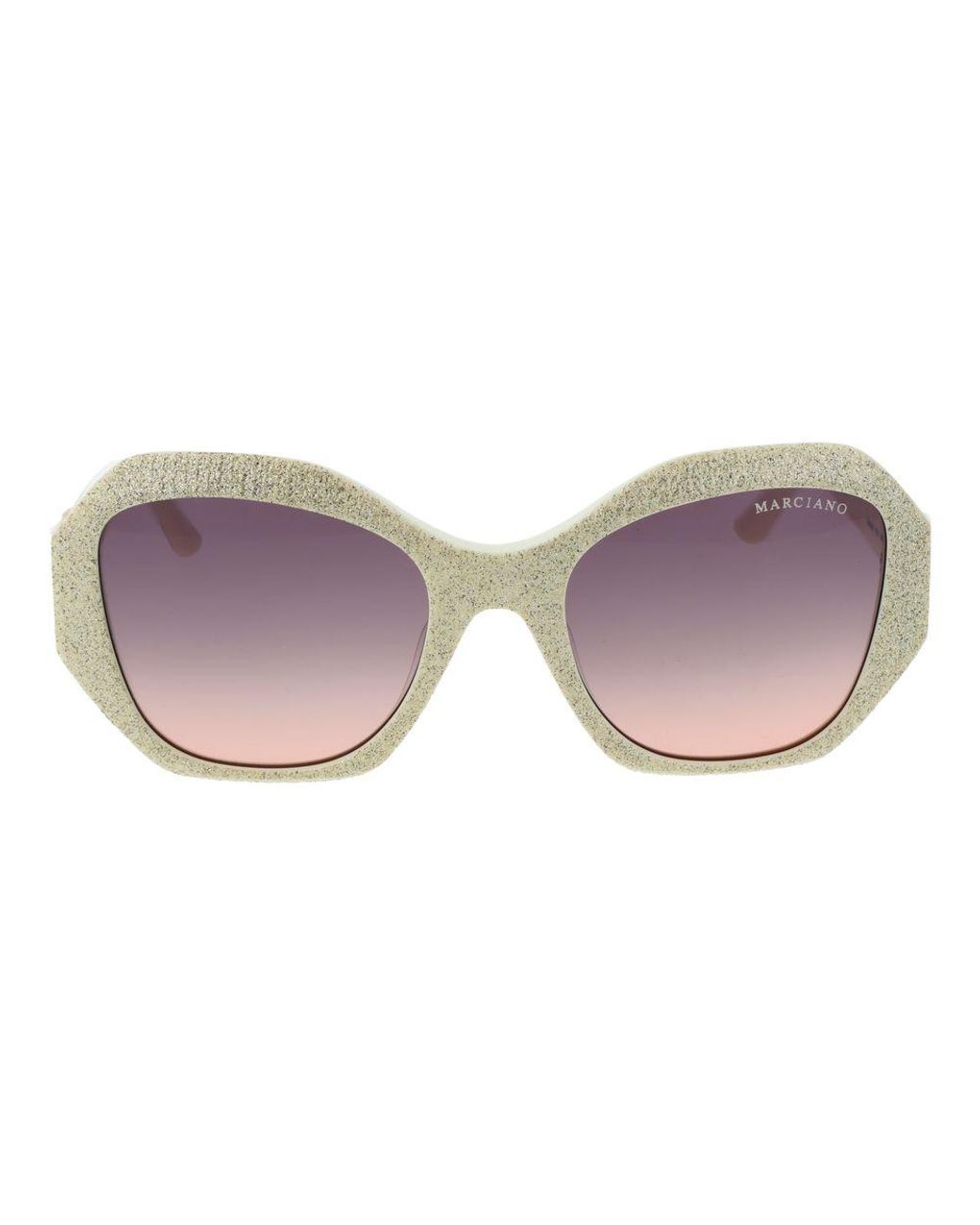 MARCIANO BY GUESS Natural Beige Plastic Sunglasses