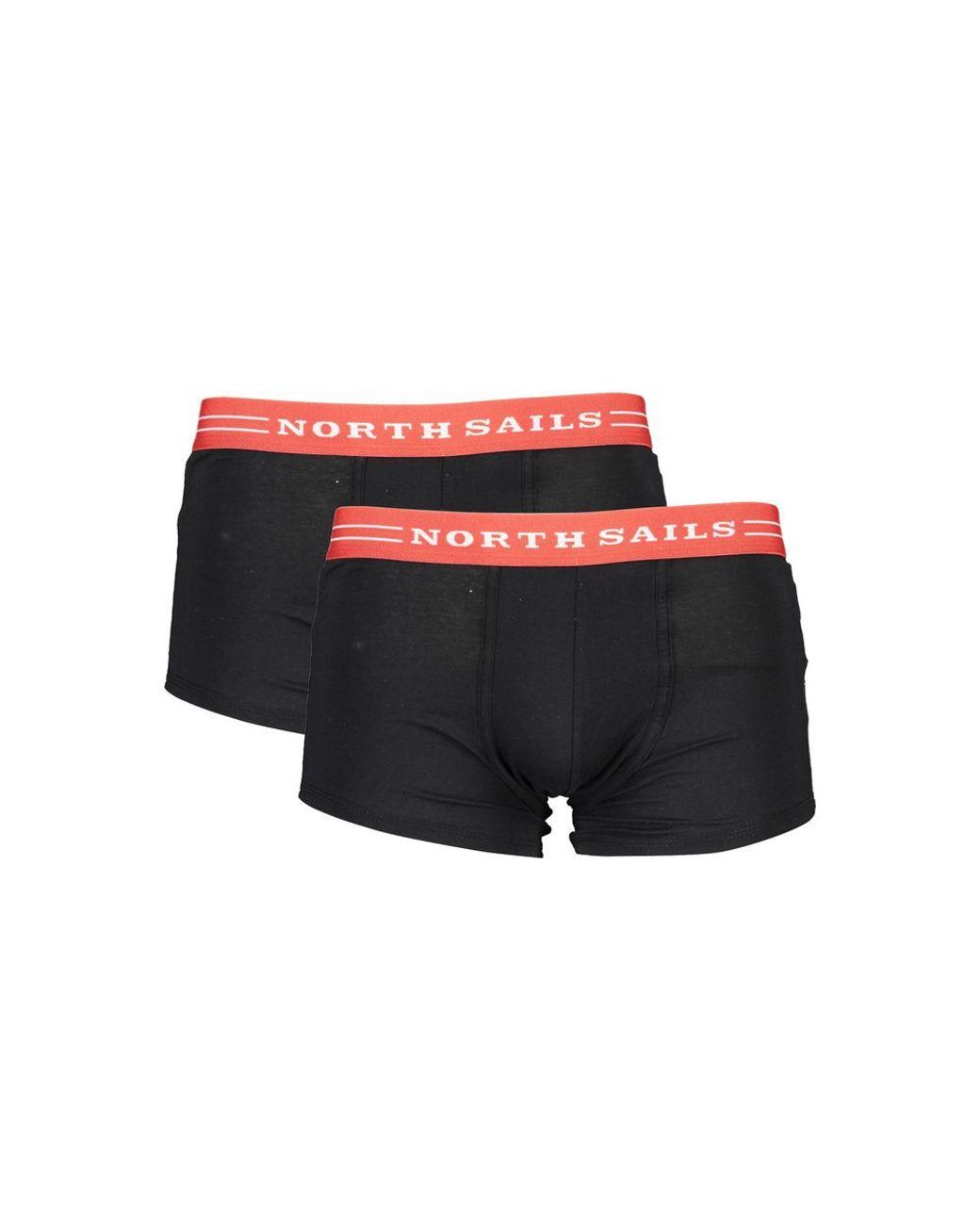 North Sails Red Black Cotton Men Boxer Shorts for men