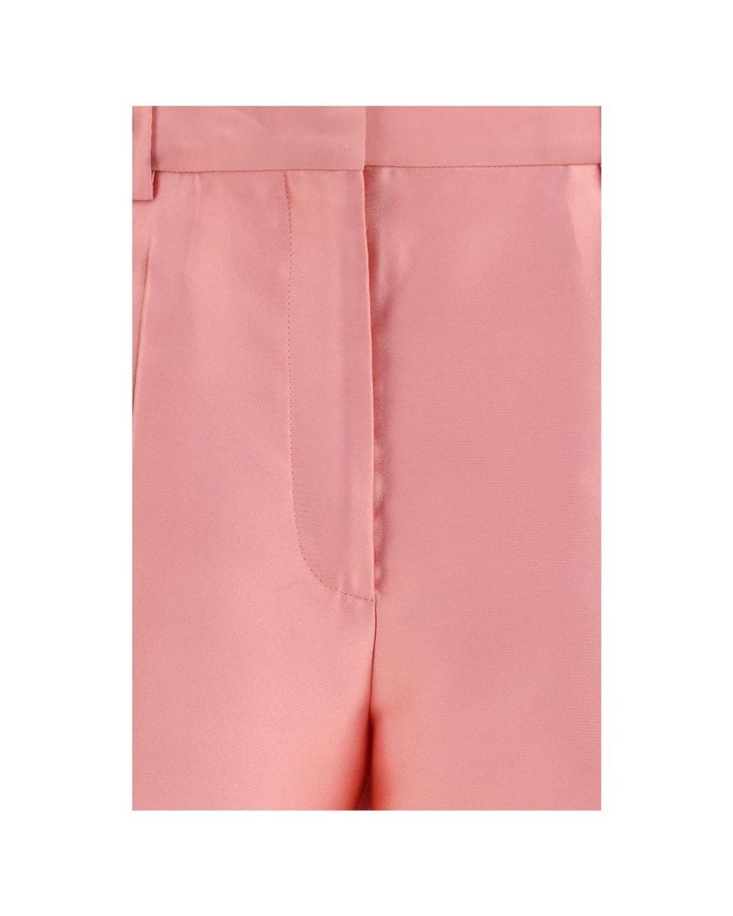 Calvin Klein Red Multicolor Polyester Casual Pants