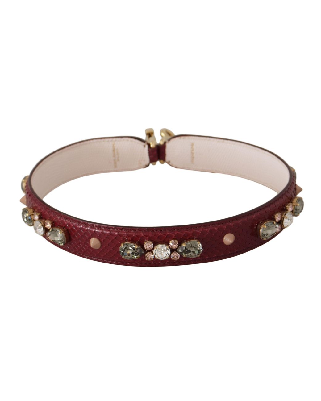Dolce & Gabbana Multicolor Elegant Python Leather Bag Strap