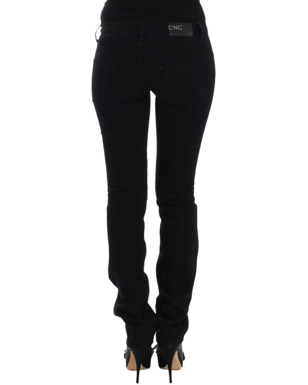 CoSTUME NATIONAL Black Straight Leg Jeans