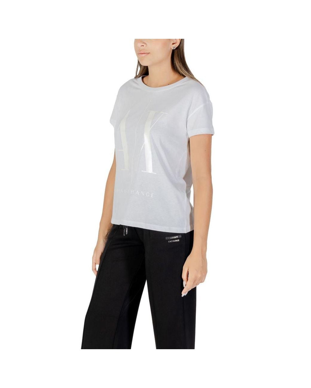 ARMANI EXCHANGE Blue Cotton T-Shirt