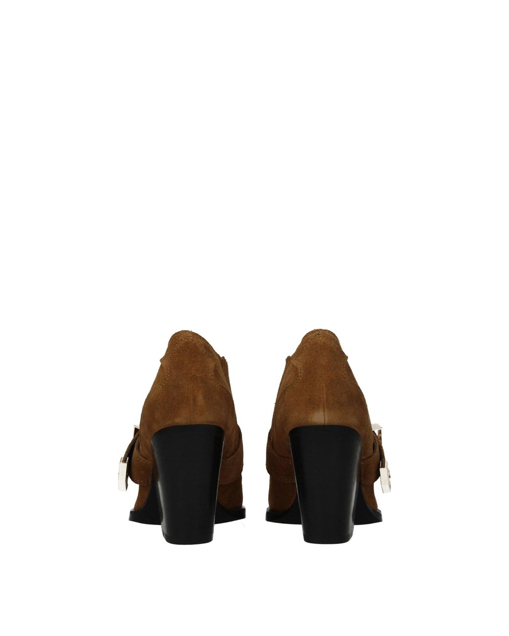 Versace Jeans Brown Leather Ankle Boots
