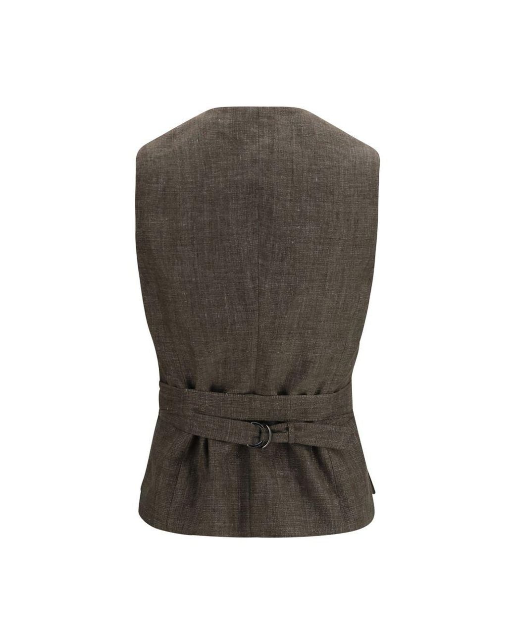Brunello Cucinelli Brown Linen Blazer