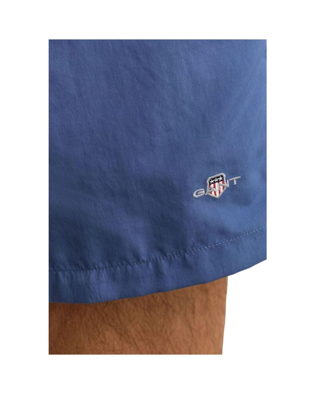 Gant Blue Recycled Polyamide Swim Shorts for men